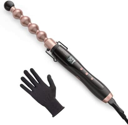 Best Spiral Curling Iron for Travel: KIPOZI Bubble Curling Wand