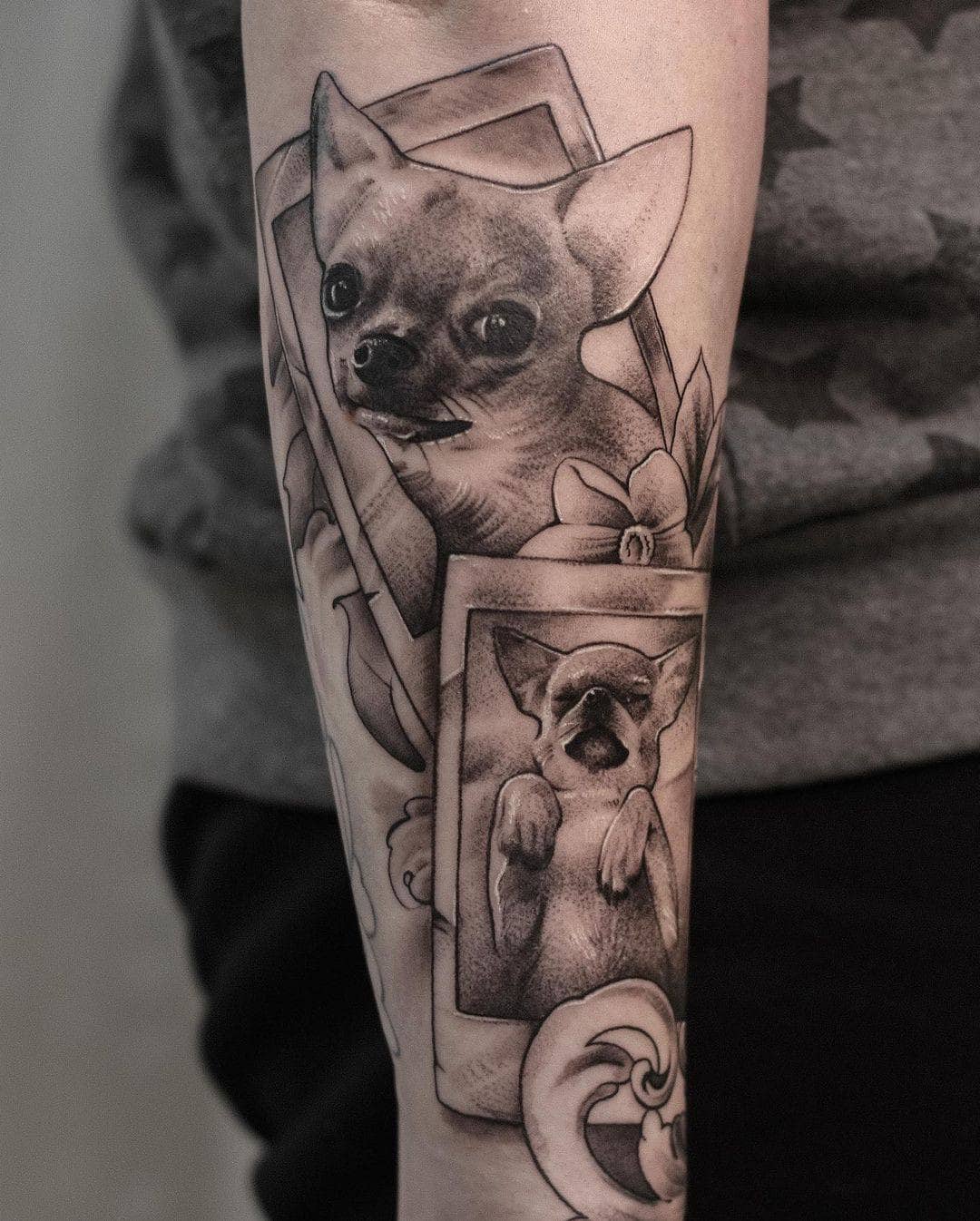 Dog Polaroids Tattoo