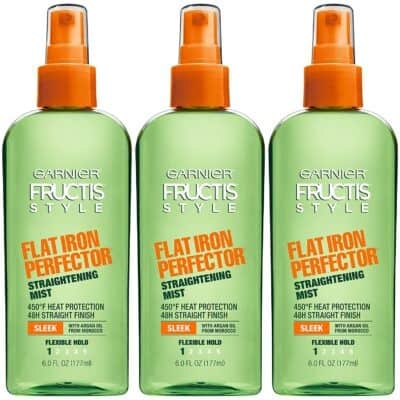 Best Heat Protectant for Adding Shine: Garnier Fructis Flat Iron Perfector