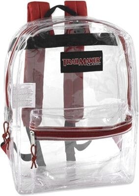 Best Transparent Bag for Students: Trailmaker Classic Clear Backpack