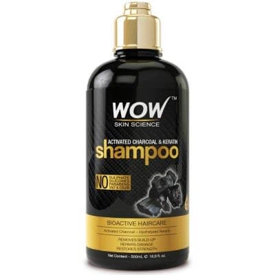 Best Shampoo for Damaged Hair: WOW Activated Charcoal and Keratin Shampoo