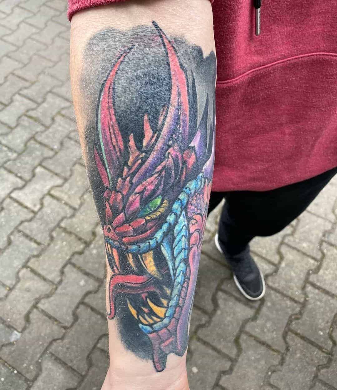 Dragon Head Tattoo