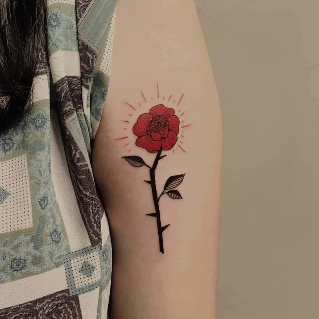 Artistic Rose With Thorns