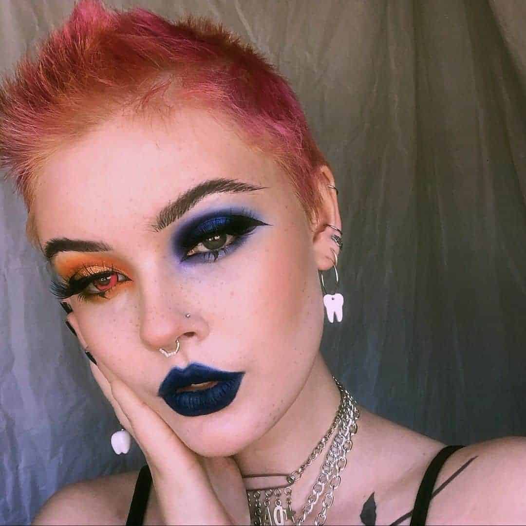 Grunge Pastel Pink Buzz Cut