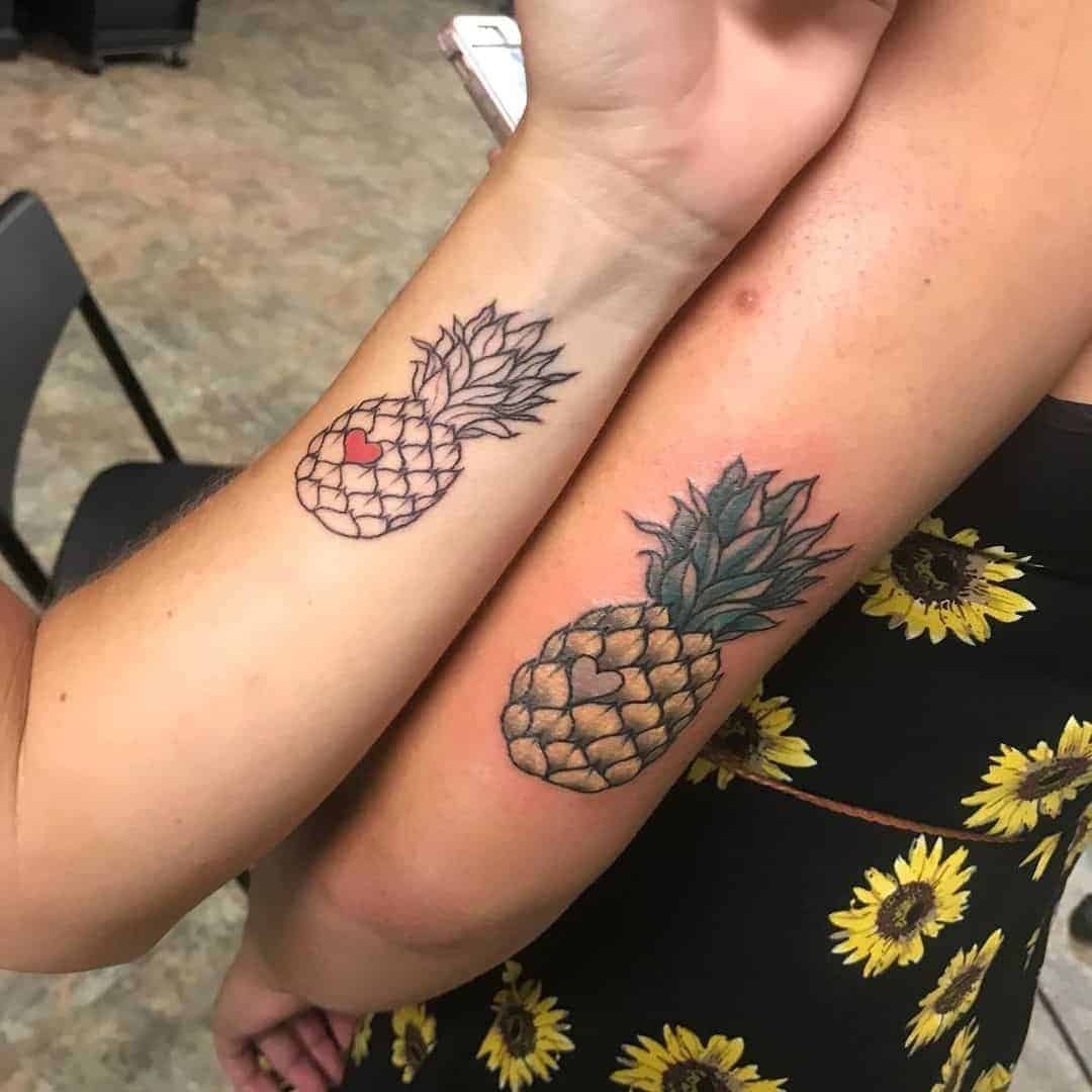 Pineapple Matching Tattoos