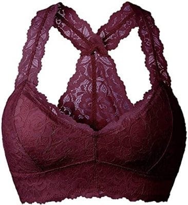 Best Lace Bralette for Small Underbust/Large Cup Size: YIANNA Women Floral Lace Bralette