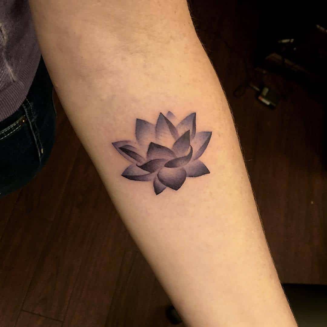 Black and Gray Lotus