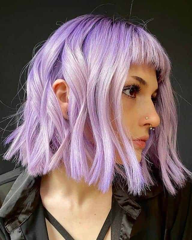 Platinum Purple With Shadow Roots