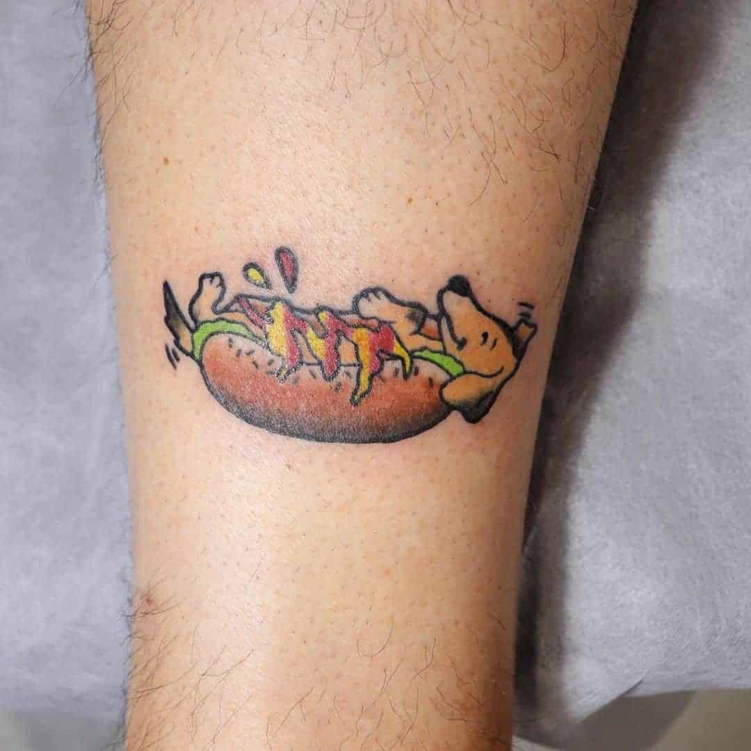 Funny Sausage Dog Tattoo