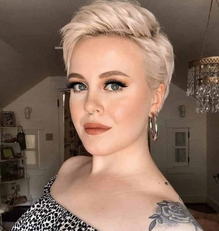 Blonde Pixie Cut