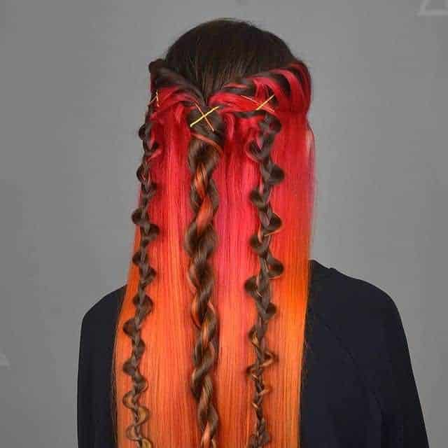 Lava Straightened Hair With Braids