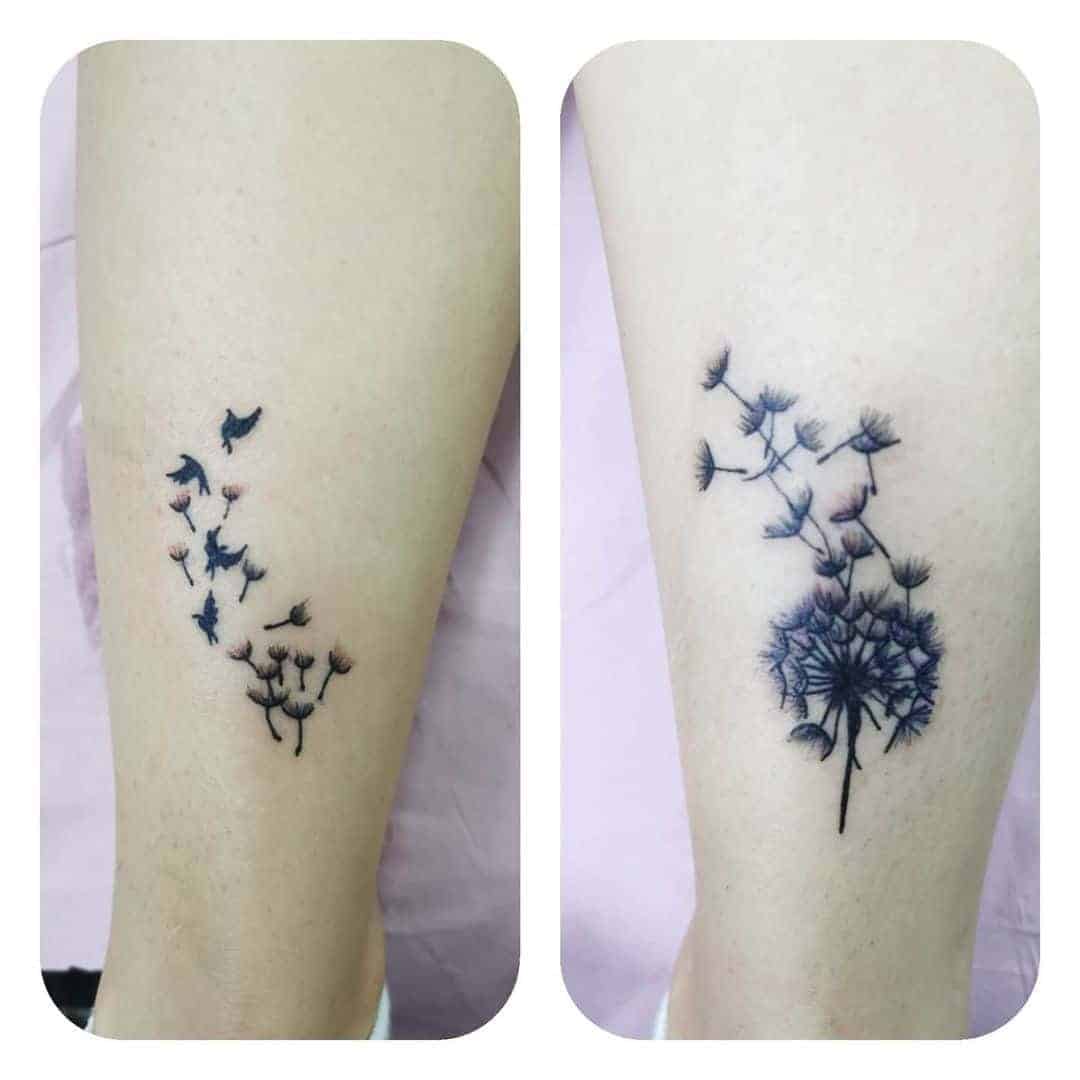 Dandelion Matching Family Tattoo