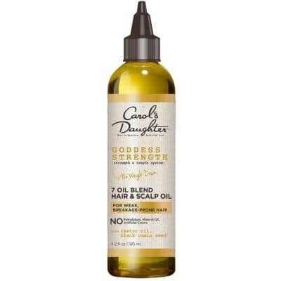 Best Hair Oil for Damaged Hair:  Carol’s Daughter Goddess Strength