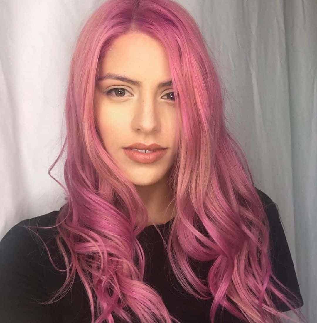 Rose Pink Ombre Waves