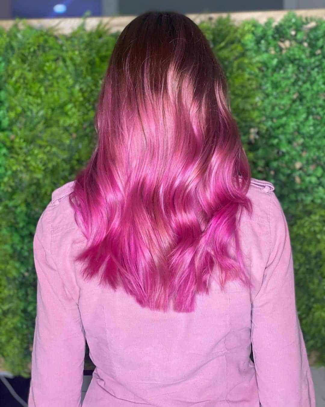 Glossy Magic Pink Balayange Hair