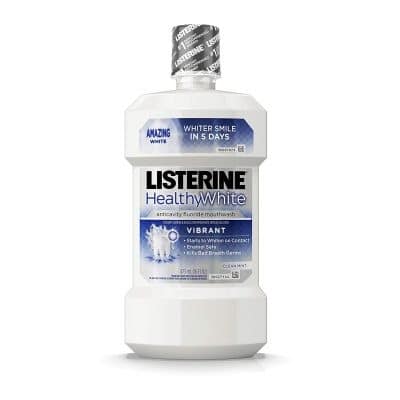 Best Multipurpose Whitening Mouthwash Listerine Healthy White Multi-Action Fluoride Mouth Rinse