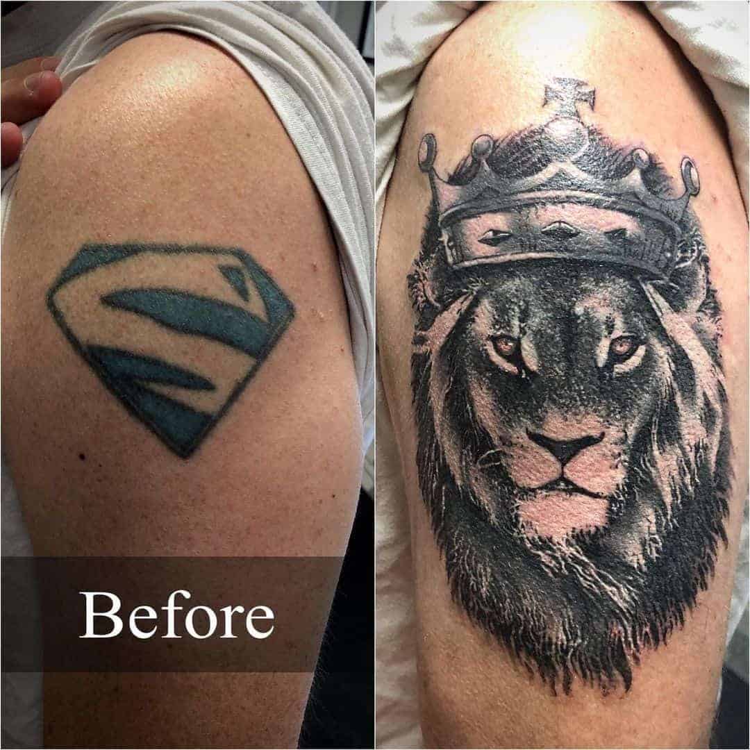 Lion With a Crown Tattoo