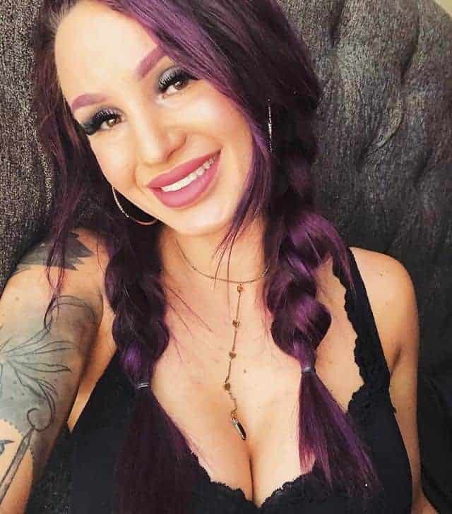 Purple Double Braids