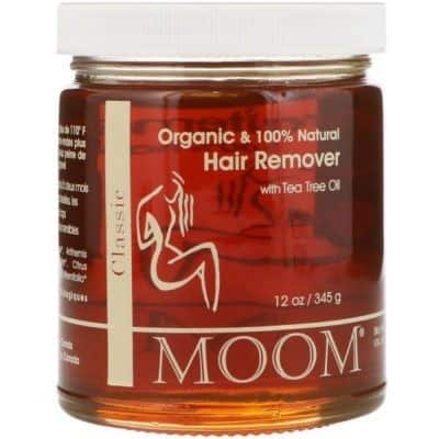 Best Natural Hair Removal Wax Moom Organic Hair Remover With Tea Tree Oil