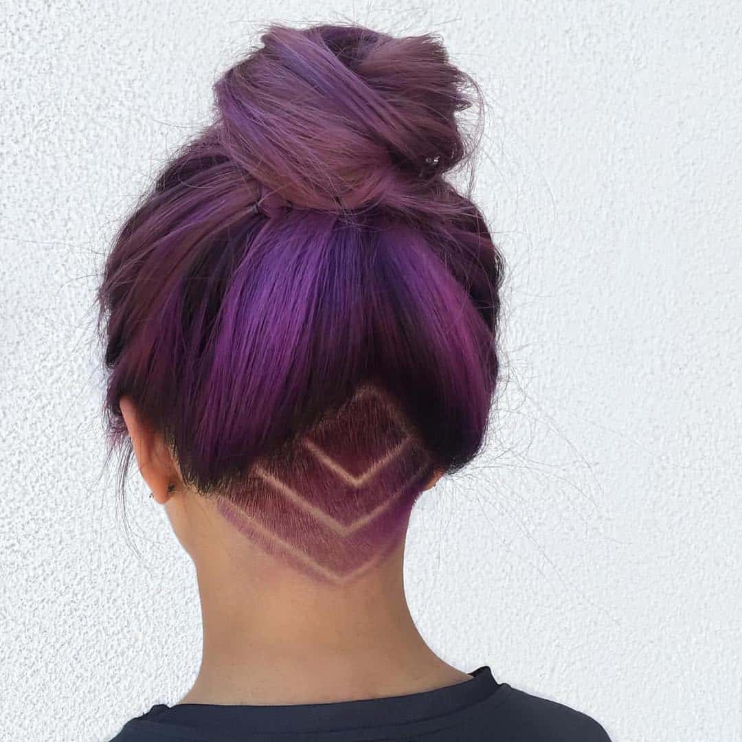 Violet High Bun