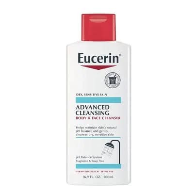 Good for Makeup Removal: Eucerin Body and Face Cleanser