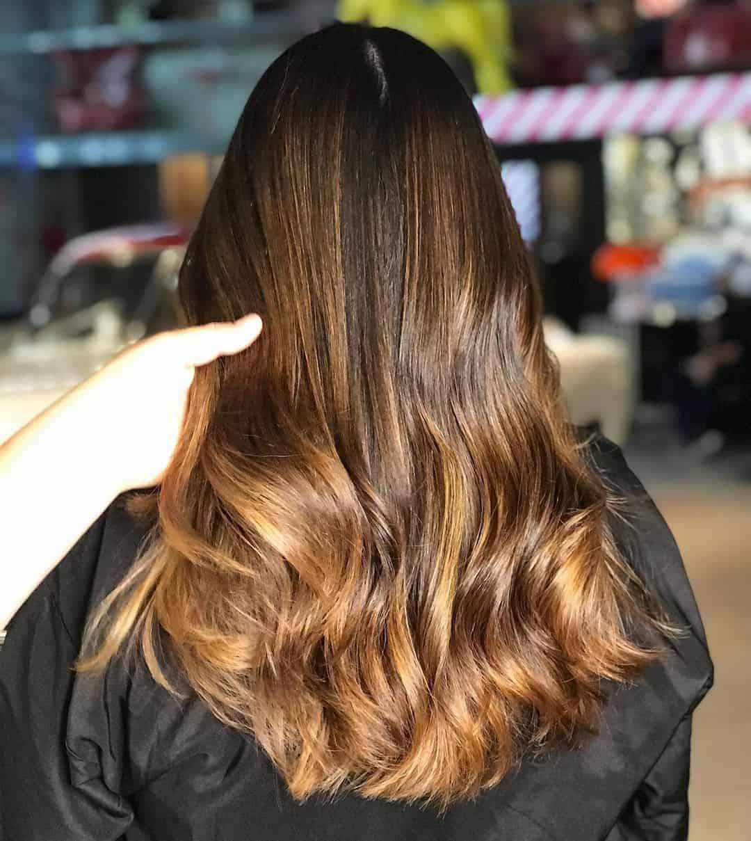 Warm Honey Blonde Ombré Hairstyle