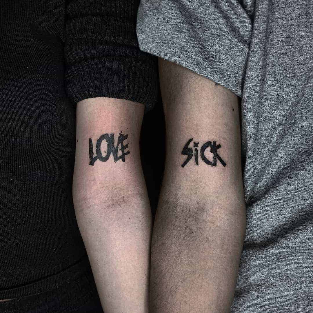 “Love Sick” Matching Tattoos