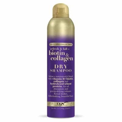 Most Nourishing Dry Shampoo: OGX Biotin & Collagen Dry Shampoo