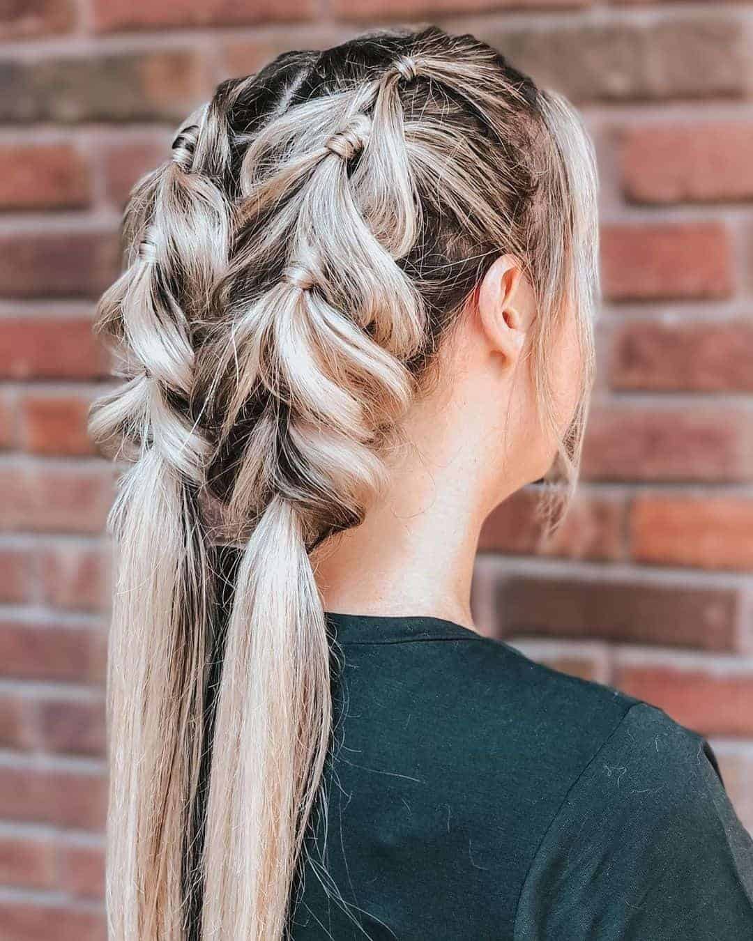 Pull-Through Double Braids