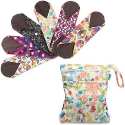 Best Removable Option: Teamoy Reusable Cloth Menstrual Pads