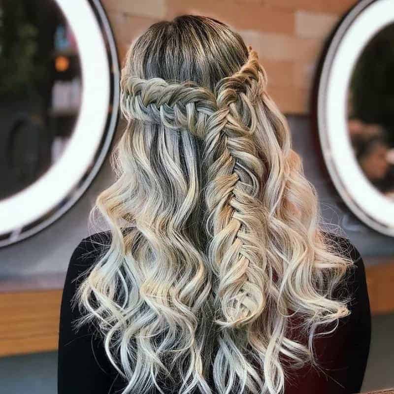 Fishtail Half Updo