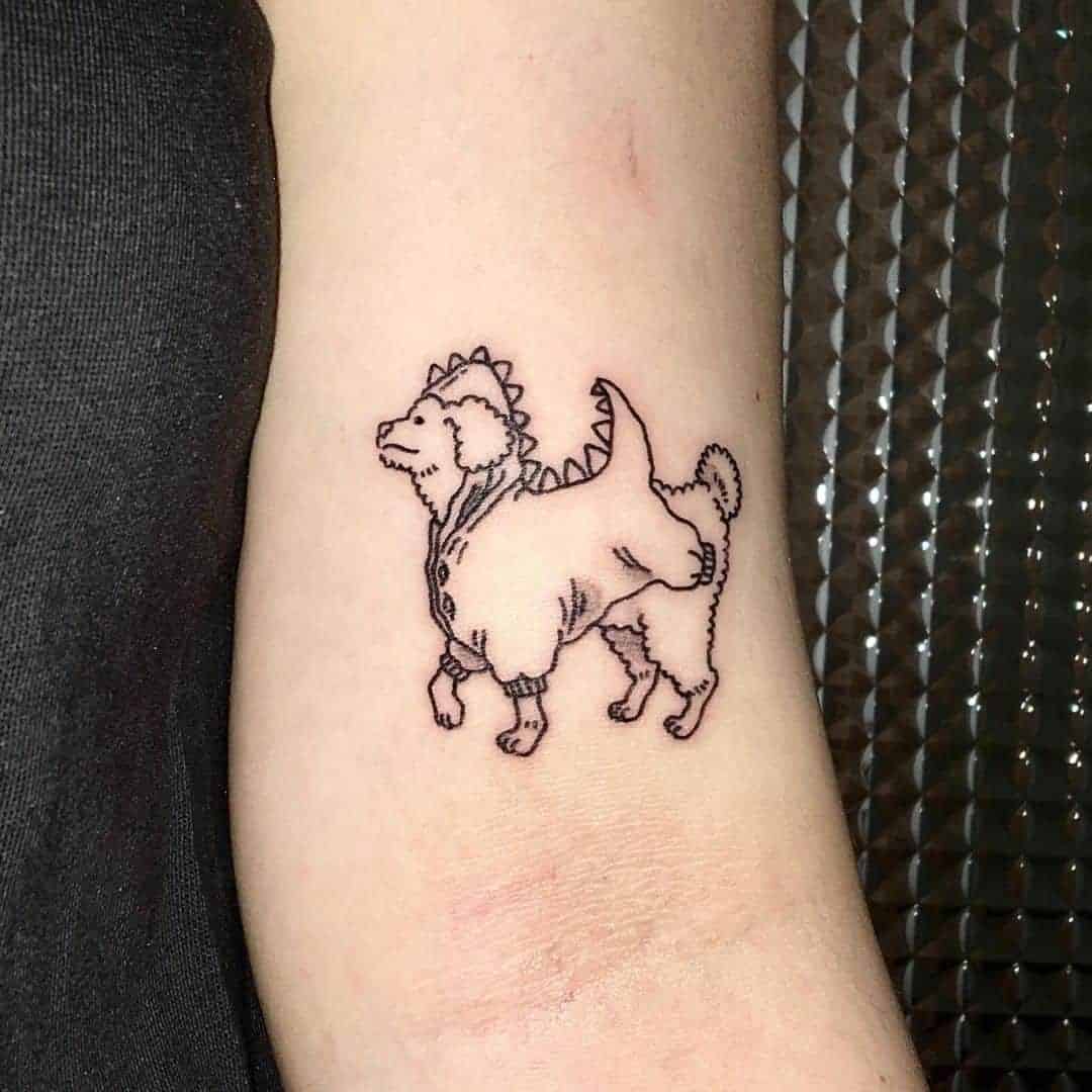 Dog Wearing Onesie Tattoo