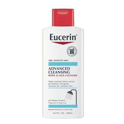 Best for Sensitive Skin: Eucerin Body and Face Cleanser