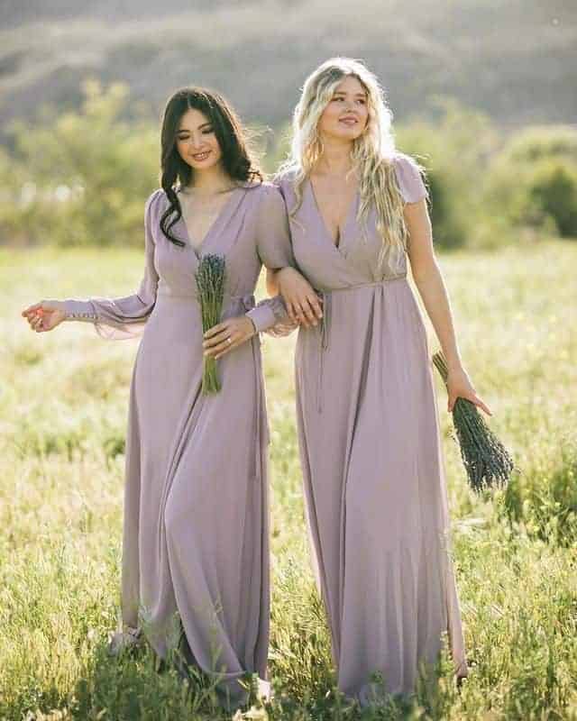 Long Lavender Dress