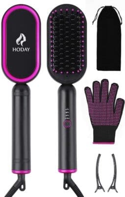 Best Budget Pick: HODAY Hair Straightener Brush