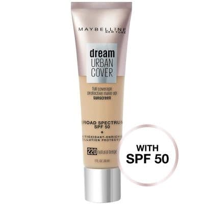 Best Sunscreen Foundation for Mature Skin: Maybelline Dream Urban Cover Foundation