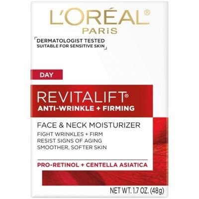 Best Neck Cream for Sensitive Skin: L’Oreal Paris Revitalift Anti-Wrinkle & Firming Cream