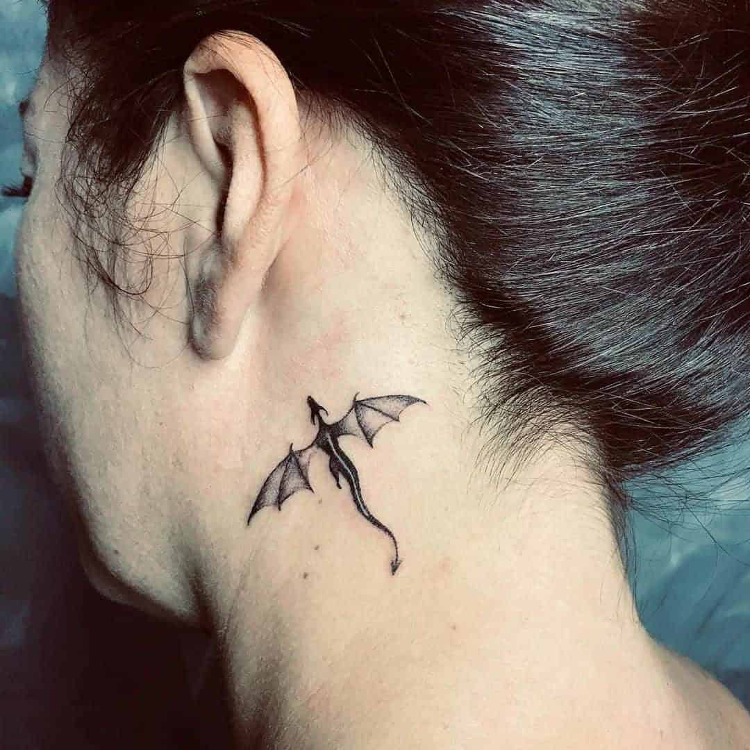 Dragon Silhouette Tattoo