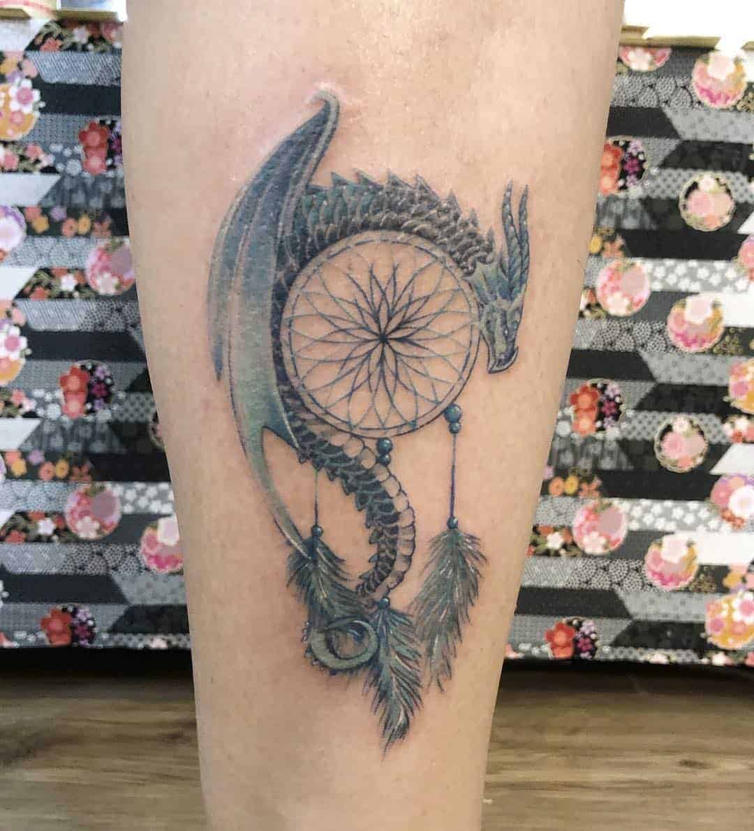 Dreamcatcher Dragon Tattoo