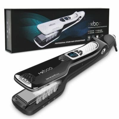 Best Premium Steam Straightener:  MKBOO Hair Straightener With Steam